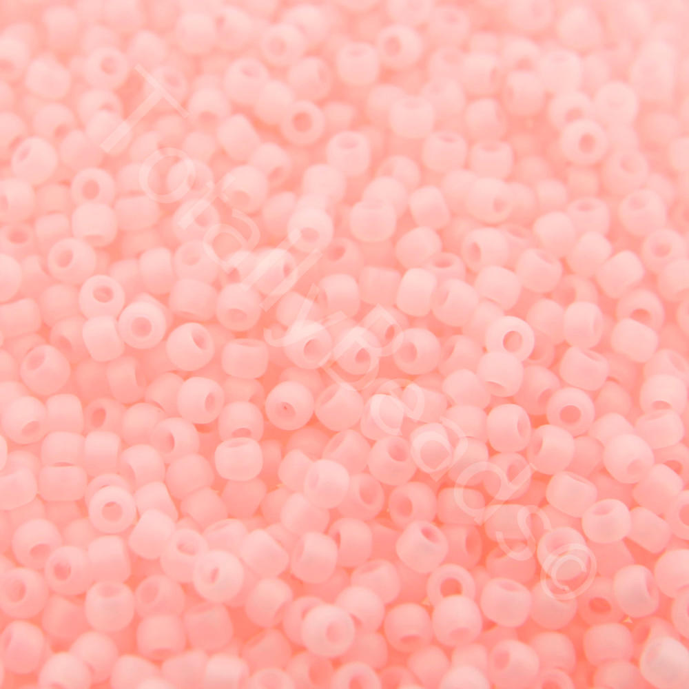 Toho Size 11 Seed Beads 10g - Ceylon Frost Innocent Pink