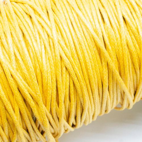 Wax Cotton Cord 1.5mm 4 metres   Sunflower for jewellery making