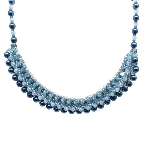 BC24 WK25 Triple Spiral Arcos Jewellery   Pastel Blue 4mm for jewellery making