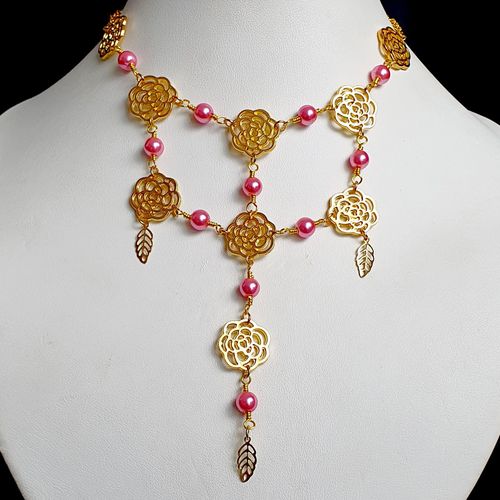 Malia Rose Jewellery pink jewelry making kit — DIY set with beads and instructions for creating handmade jewelry