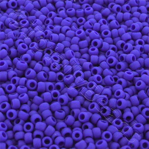 Toho Size 8 Seed Beads 10g - Opaque Frosted Navy Blue