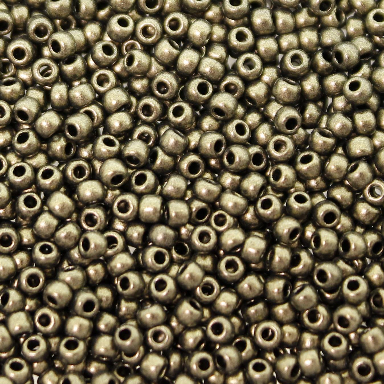 Toho Size 11 Seed Beads 10g - Higher Metallic Suede Gold