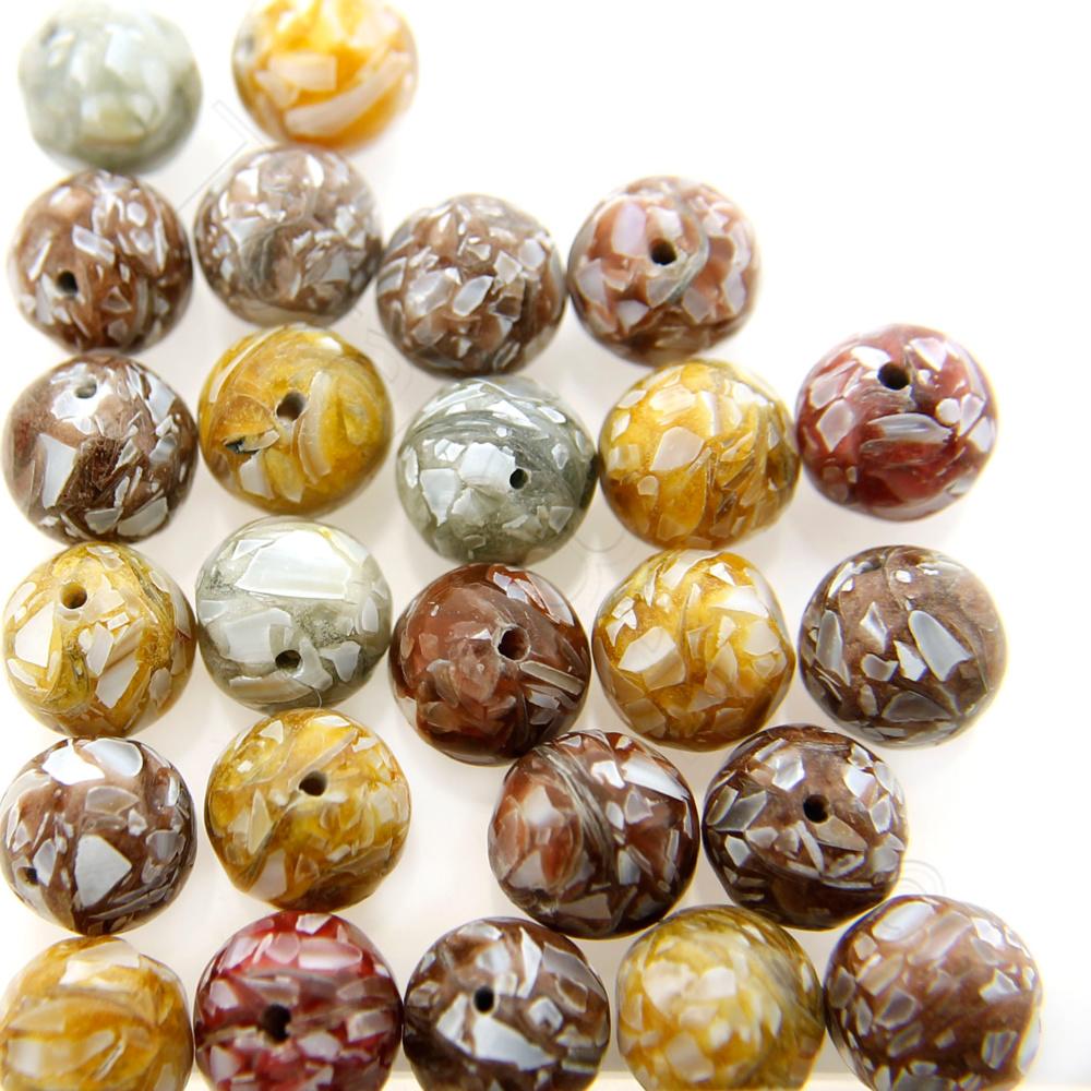 Shell Resin Beads - Mixed Pack - 25pcs