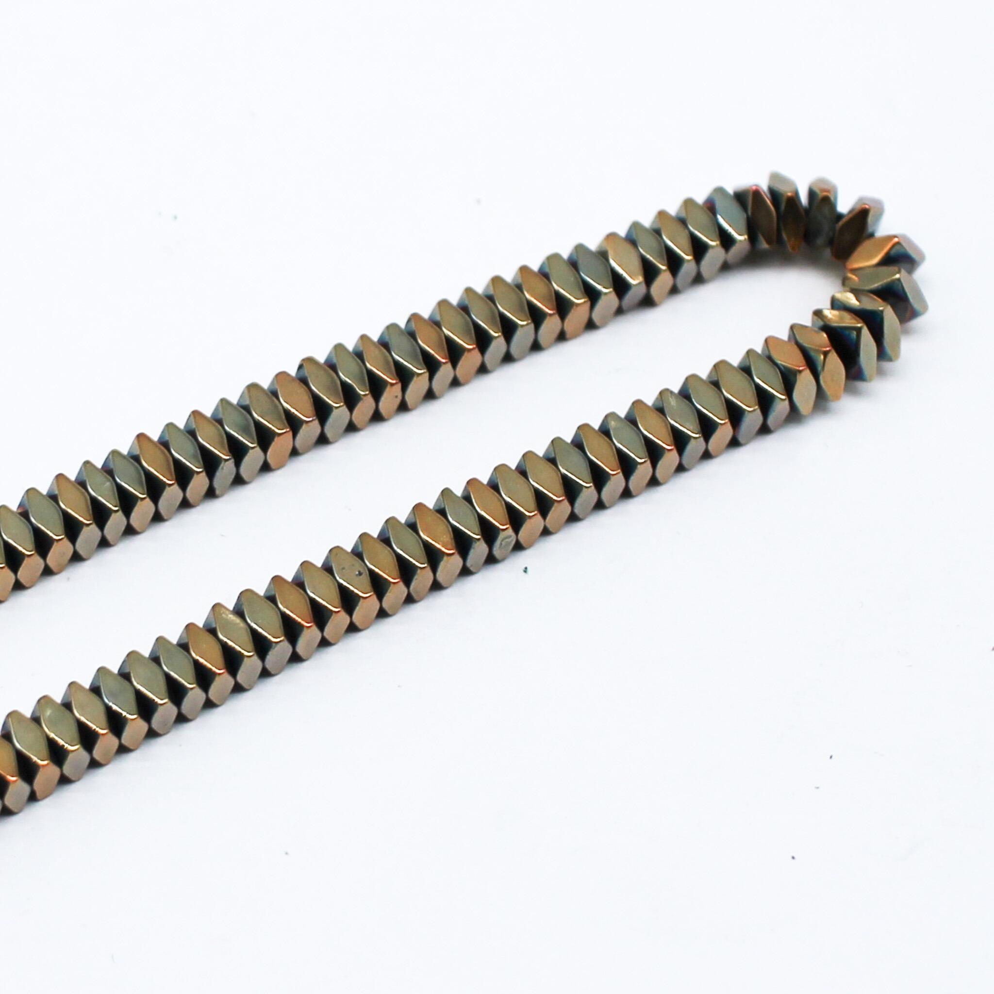4x2mm hematite beads — for jewelry making, crafting, and beadwork projects