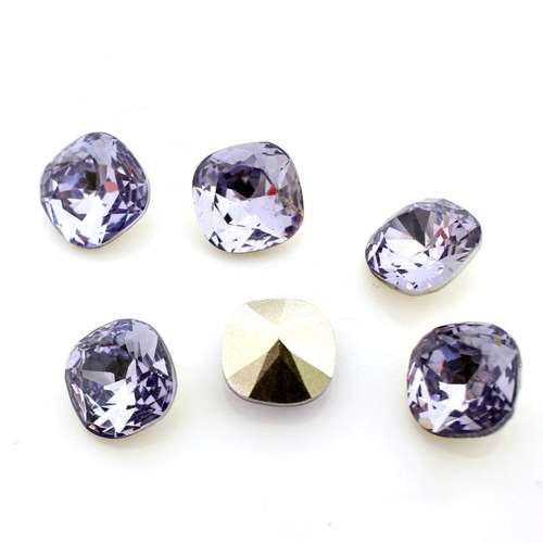 10mm resin Rivoli stone lavander 1pc — faceted round crystal-style cabochon ideal for jewelry making, settings, and crafts