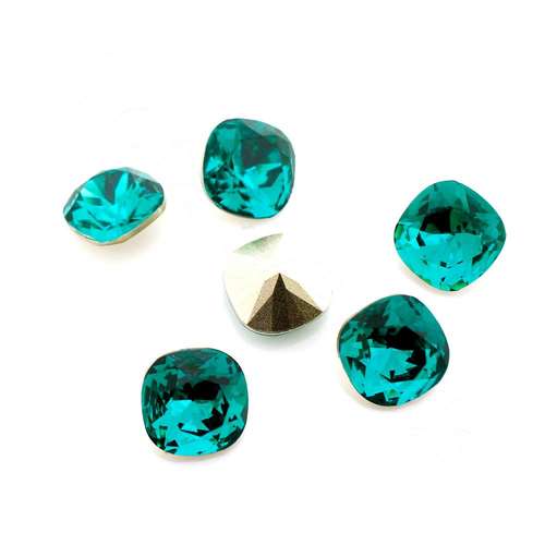 10mm resin Rivoli stone teal 1pc — faceted round crystal-style cabochon ideal for jewelry making, settings, and crafts