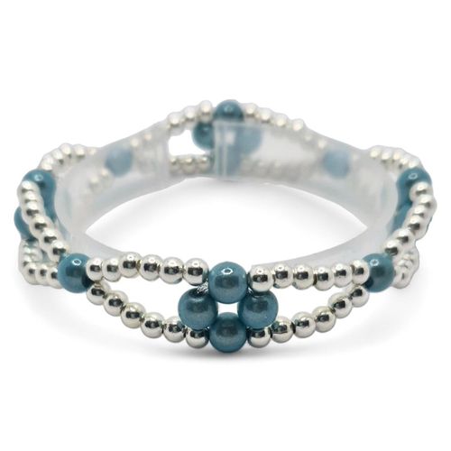 Marilyn Miracle Bracelet Makes 3 aqua bracelet making kit — DIY set with beads and instructions for creating handmade jewelry