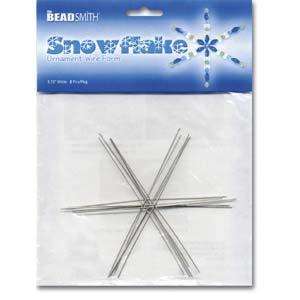 Wire Snowflake for Decoration 9.50cm 8pcs