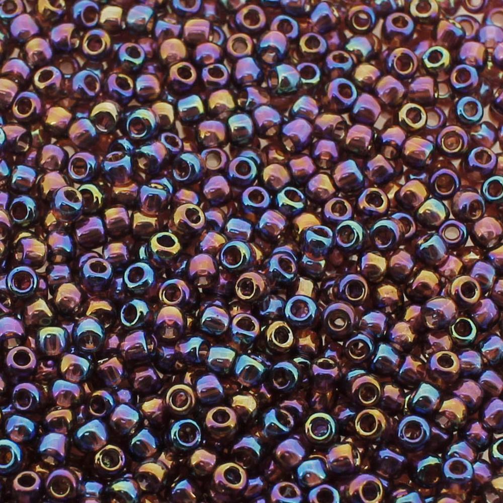 Toho Size 11 Seed Beads 10g - Trans Rainbow Amethyst