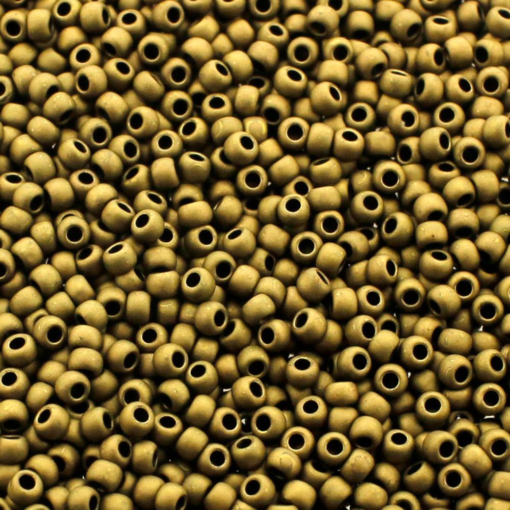 Toho Size 11 Seed Beads 10g - Matt Dk Copper