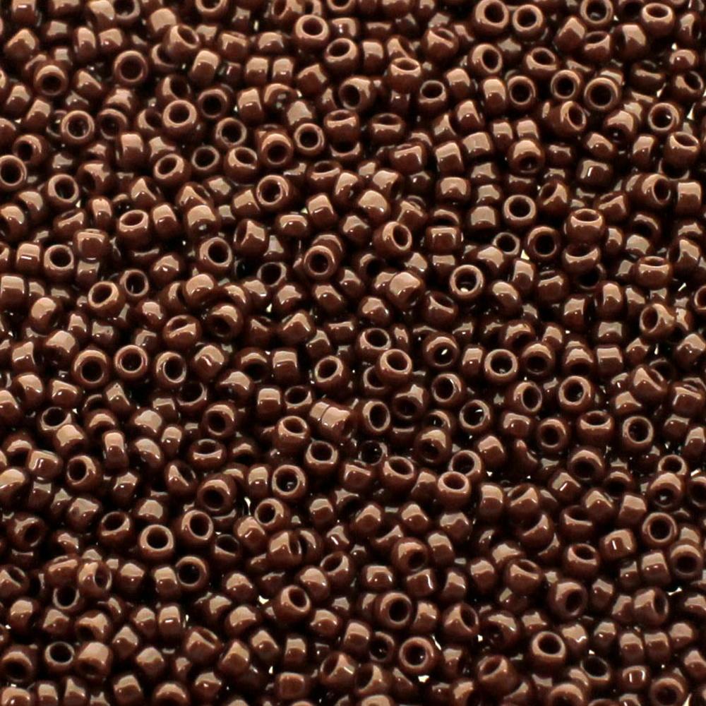 Toho Size 15 Seed Beads 10g - Opaque Oxblood