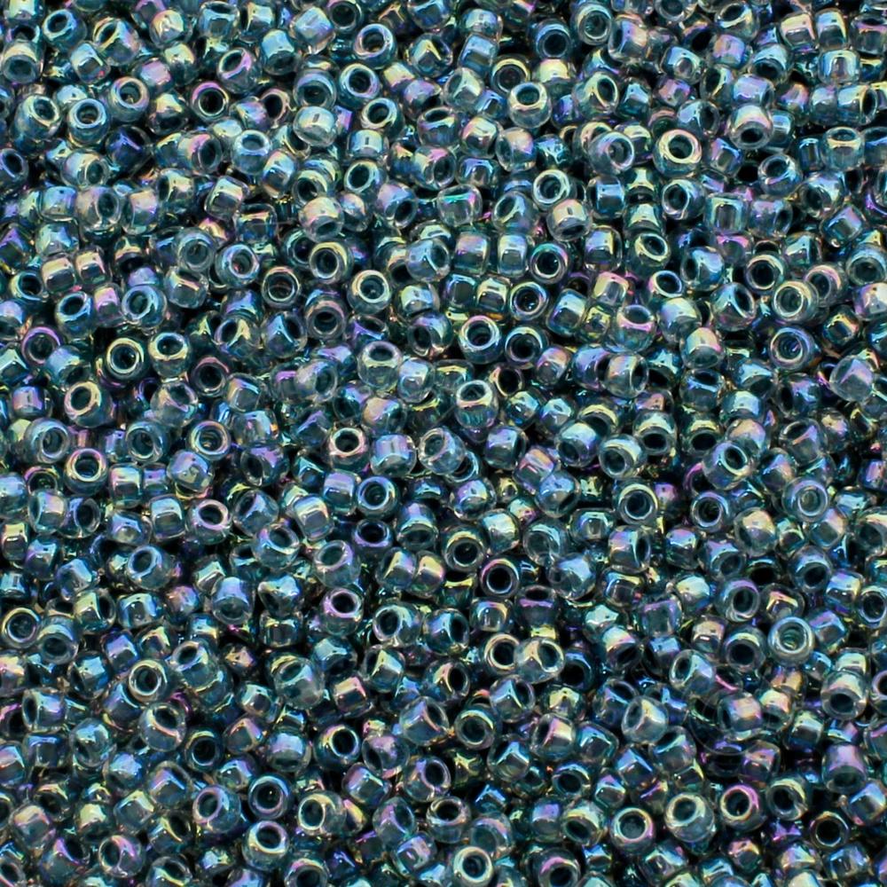 Toho Size 15 Seed Beads 10g-Inside Rainbow Montana