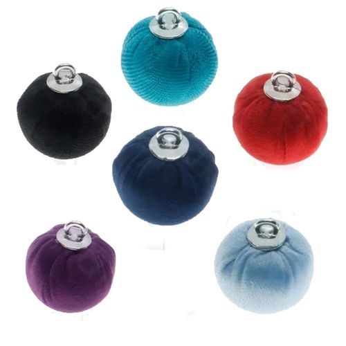 Silk Orb Charms   Mixed 20pcs 14 x 17mm for jewellery making