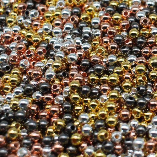 Acrylic Round Beads 4mm   2400pcs Mixed for jewellery making