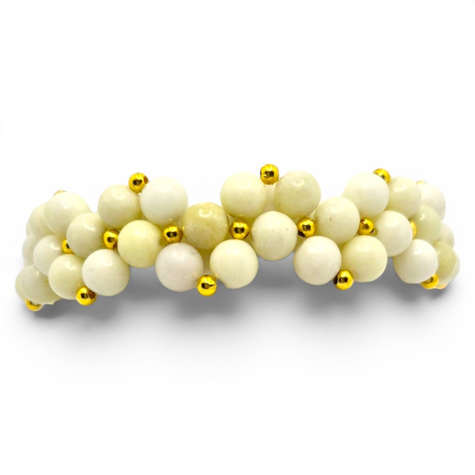 Elody Gemstone Bracelet   Ivory Jasper for jewellery making