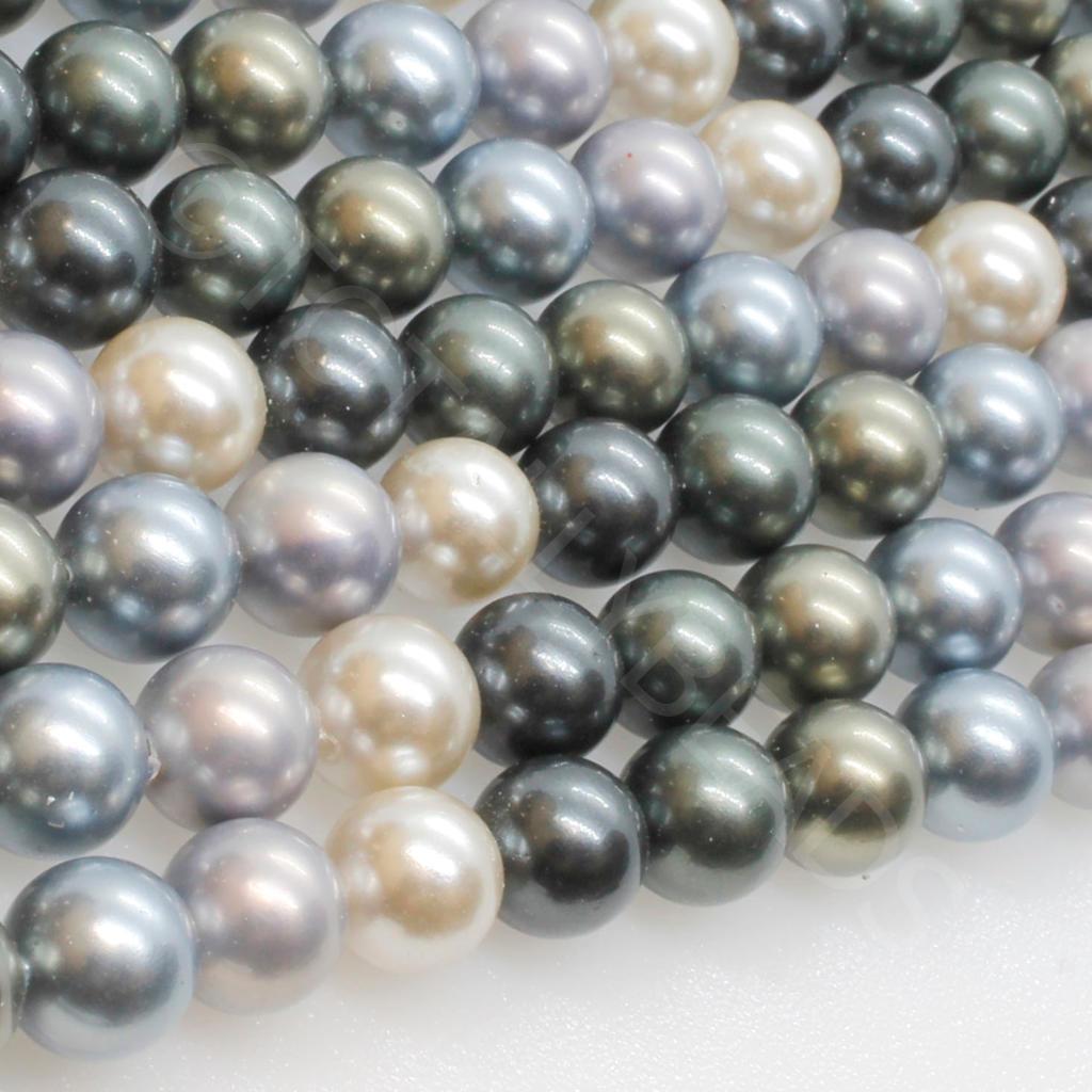 Sea Shell Pearl Beads 8mm - Camo