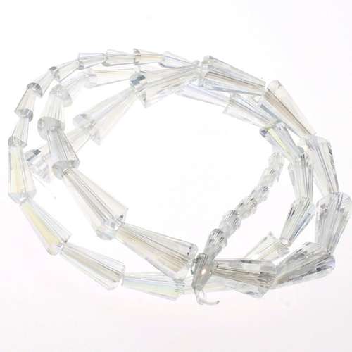 crystal beads crystal ab — AB finish, faceted for jewelry making and beadwork