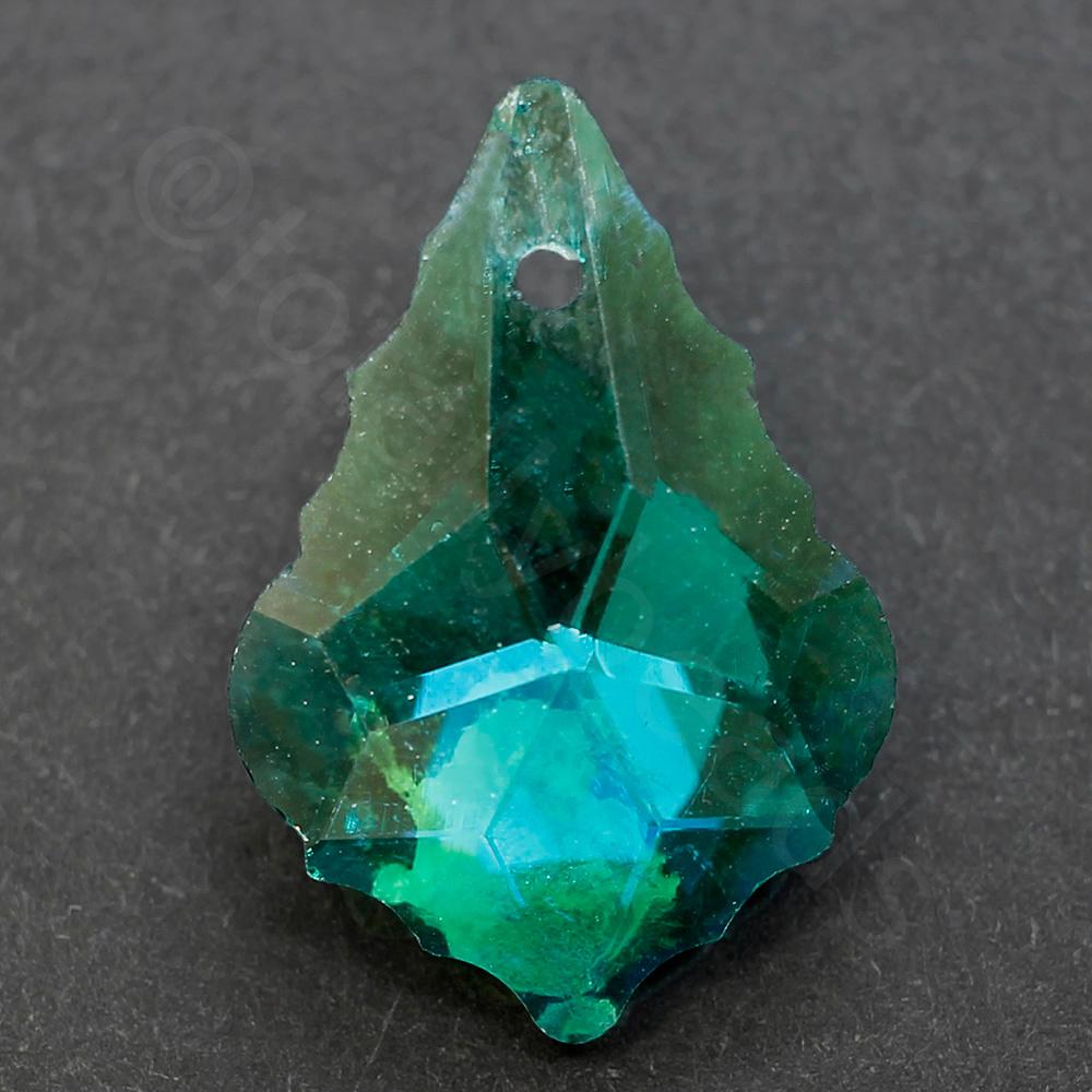 Crystal Baroque Pendant 22mm - Emerald