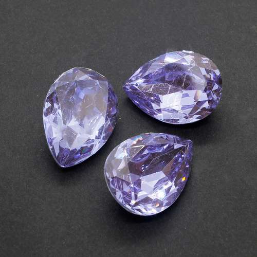 25mm resin Rivoli stone tanzanite — faceted round crystal-style cabochon ideal for jewelry making, settings, and crafts