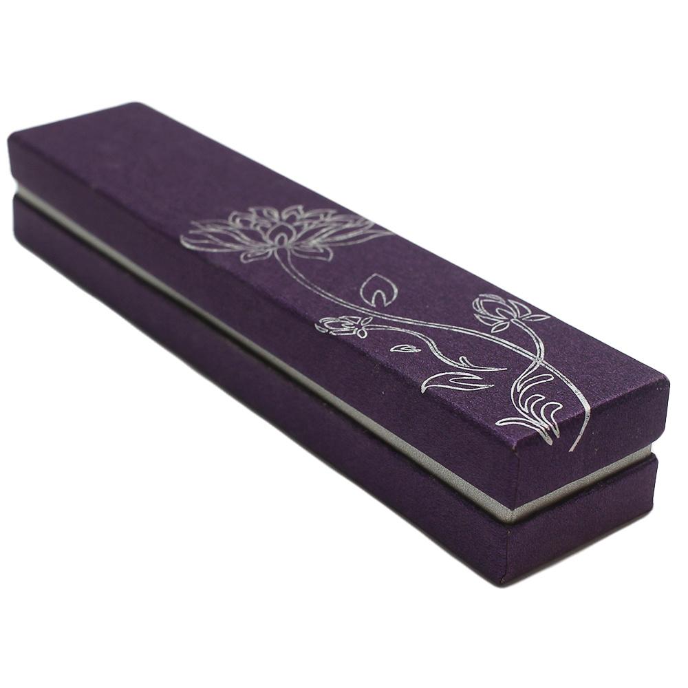 Jewellery Gift Box Long Rectangle - Purple Hologram