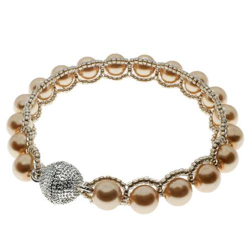 Elizabeth Bracelet gold bracelet making kit — DIY set with beads and instructions for creating handmade jewelry