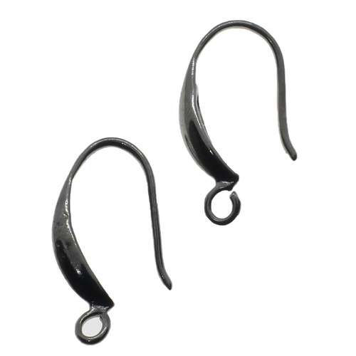 Earring Drop with Loop 19mm 3 Pair - Black