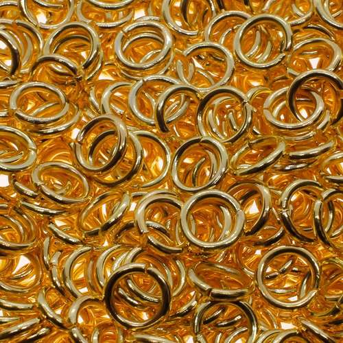 Jump Rings 6x1mm 150pcs - Gold Plated