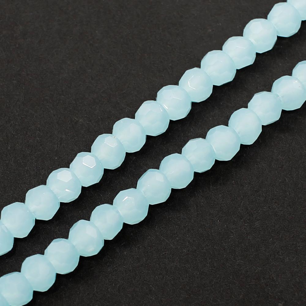 Crystal Round Beads  3mm - Baby Blue