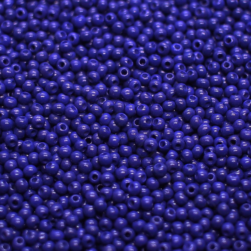 FGB Seed Beads Size 12 Opaque Dark Royal Blue - 50g