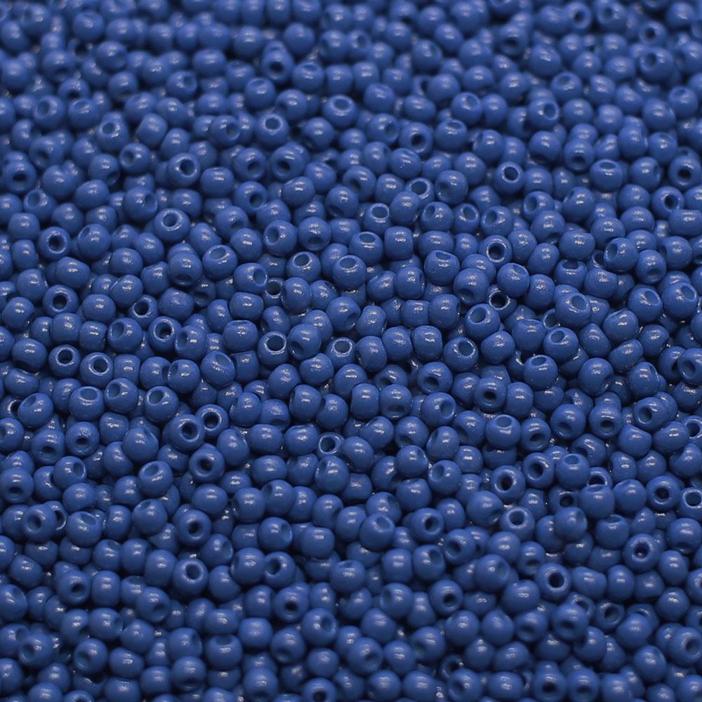 FGB Seed Beads Size 12 Opaque Midnight Blue - 50g