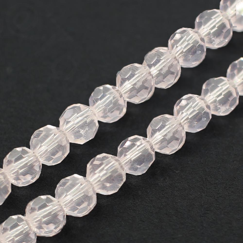 Crystal Round Beads 4mm - Hint of Rose | Craft, hobby & jewellery ...