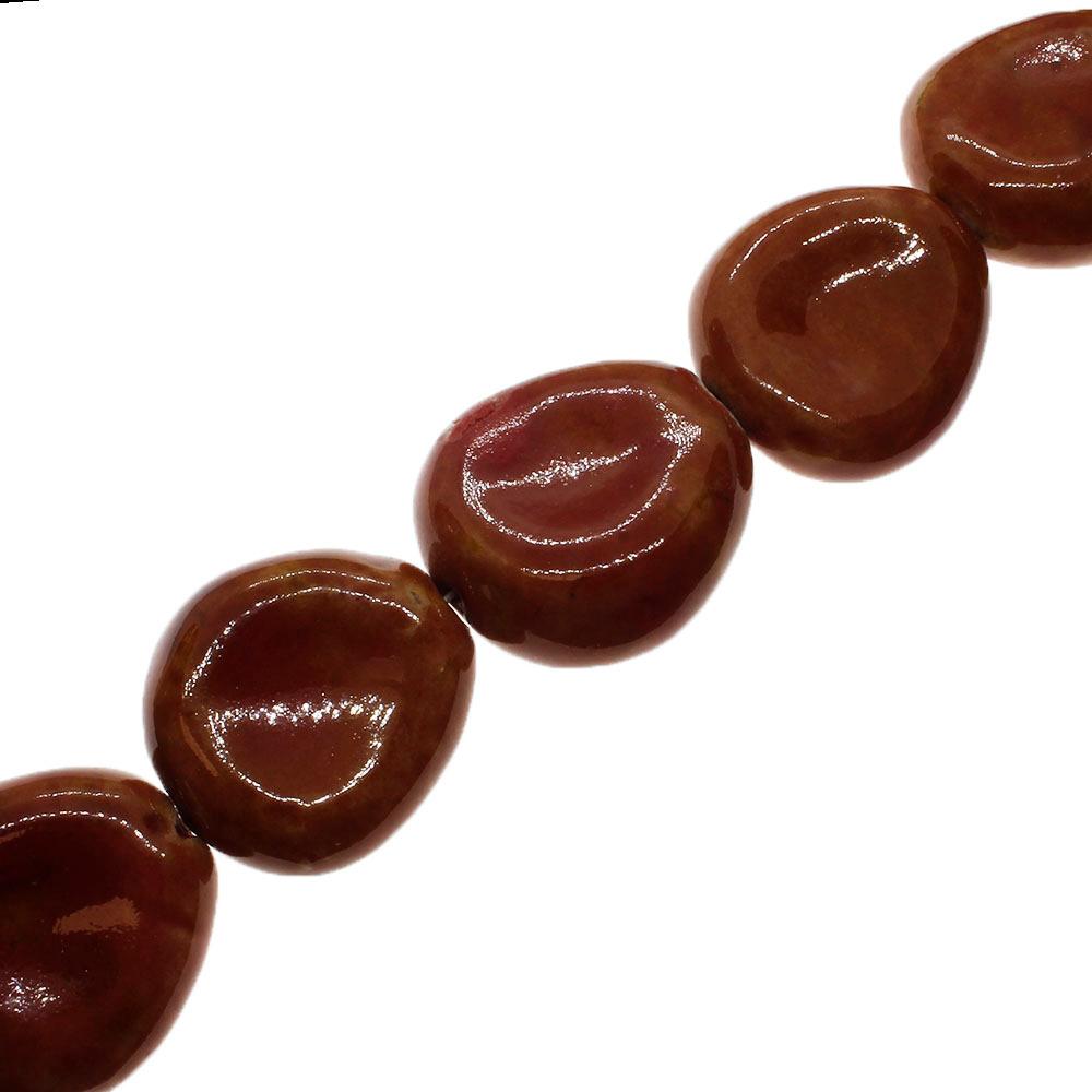Ceramic Beads - Chips 35mm - Red