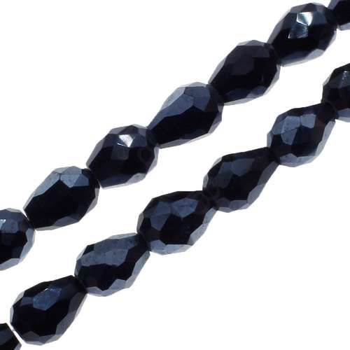 7mm crystal beads hematite — faceted for jewelry making and beadwork