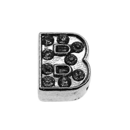 Slider Letter Bead - B