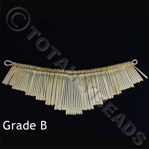 Graduated Fan - Textured Gold 13cm - GRADE B
