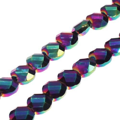 8mm crystal beads mermaid pink — faceted for jewelry making and beadwork