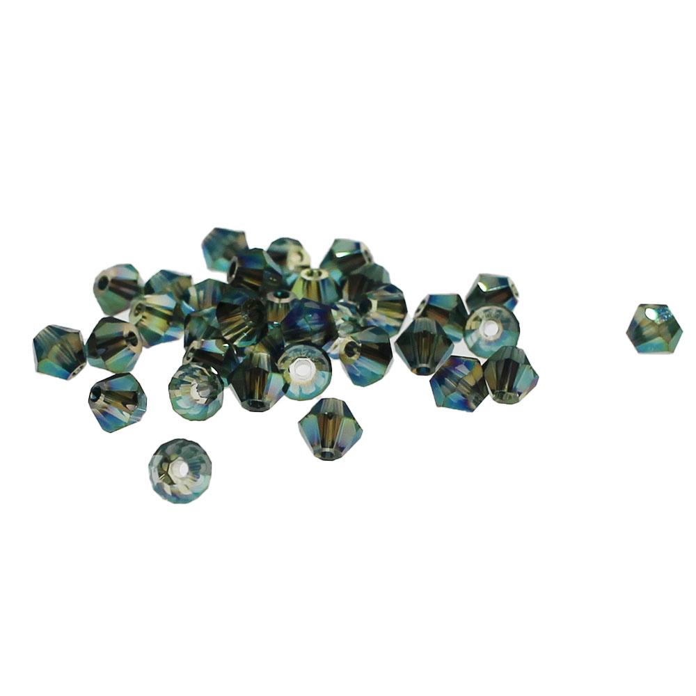 Premium Crystal 4mm Bicone Beads-Electric Cry Teal| Craft, hobby ...