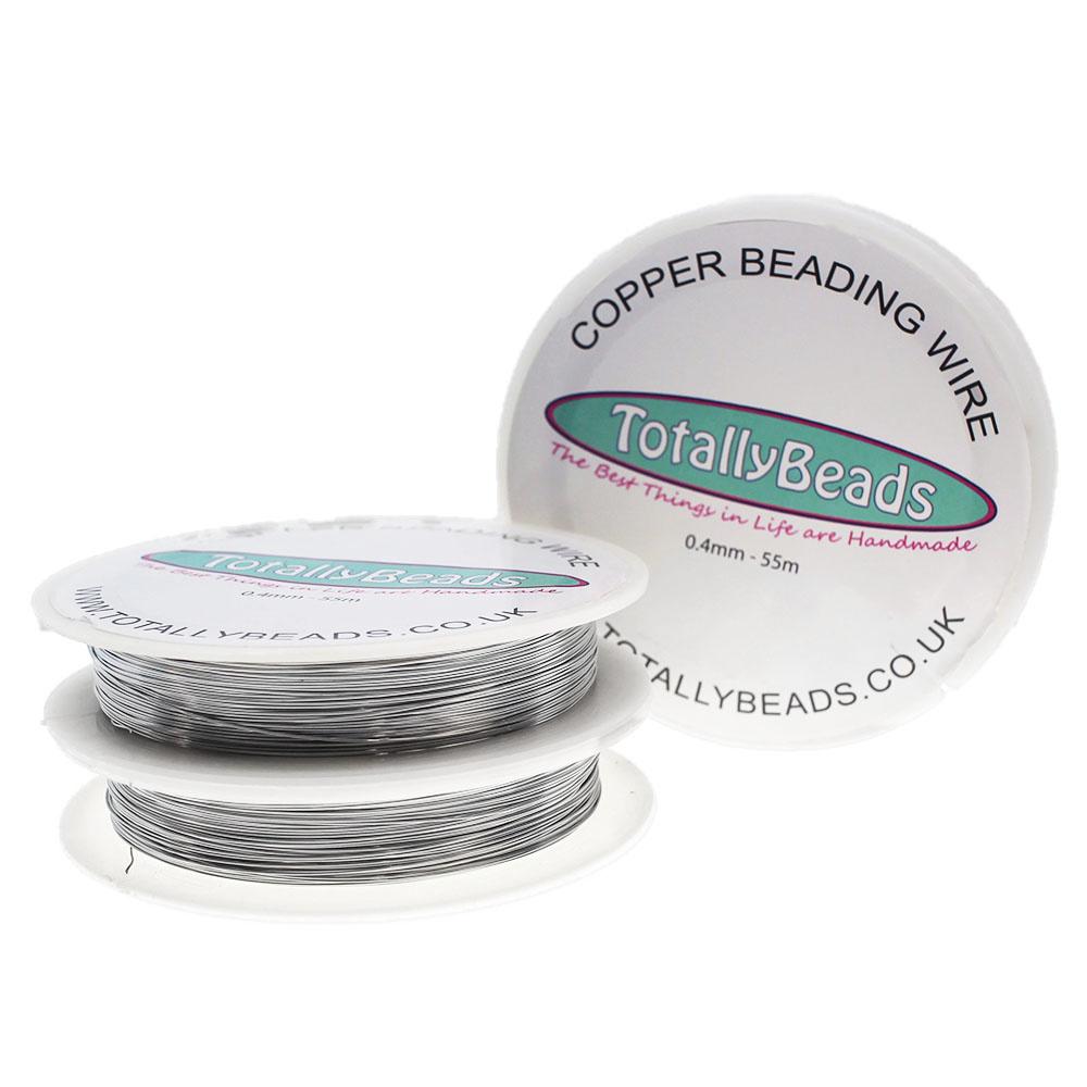 Beading Wire 0.4mm Silver (55m)