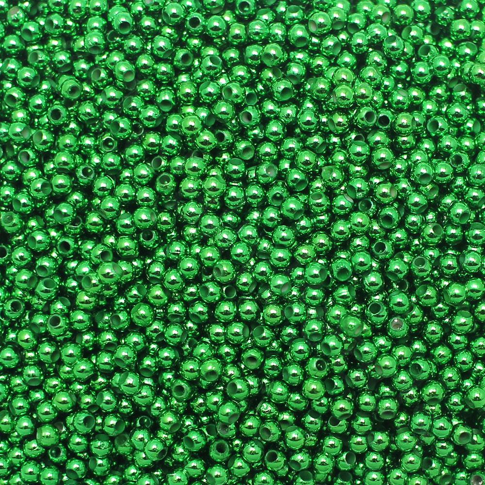 Acrylic Green Round Beads 3mm - 5000pcs