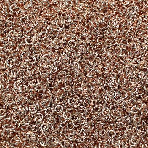Jump Rings 4x1mm 200pcs - Rose Gold
