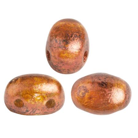 Samos Puca Beads 10g - Crystal Copper Spotted