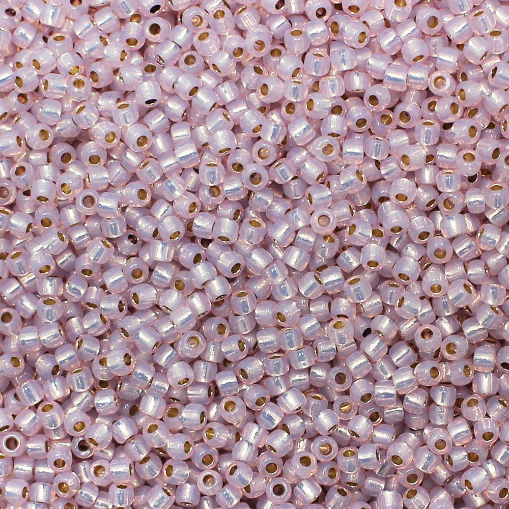 Toho Size 11 Seed Beads 10g -  PF Silver Milky Amethyst