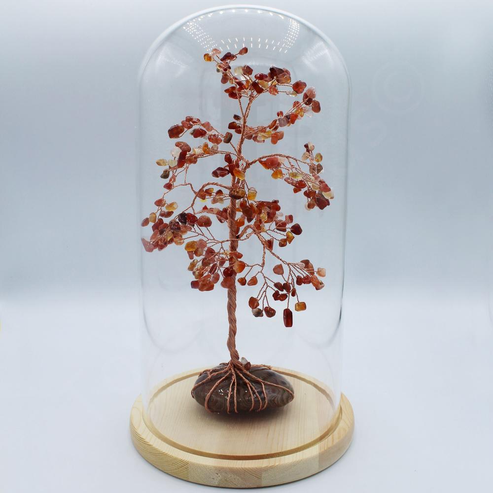 Gemstone Wire Tree with Stone - Carnelian Red Agate