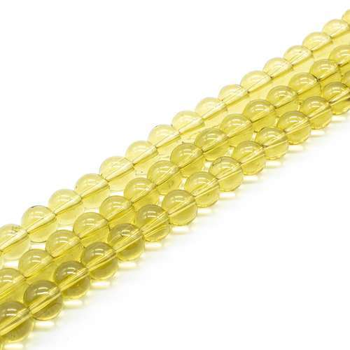 Glass Round - 8mm - Light Olive