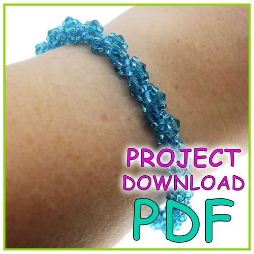 Selena Spiral Bracelet Project Download - PDF Instructions