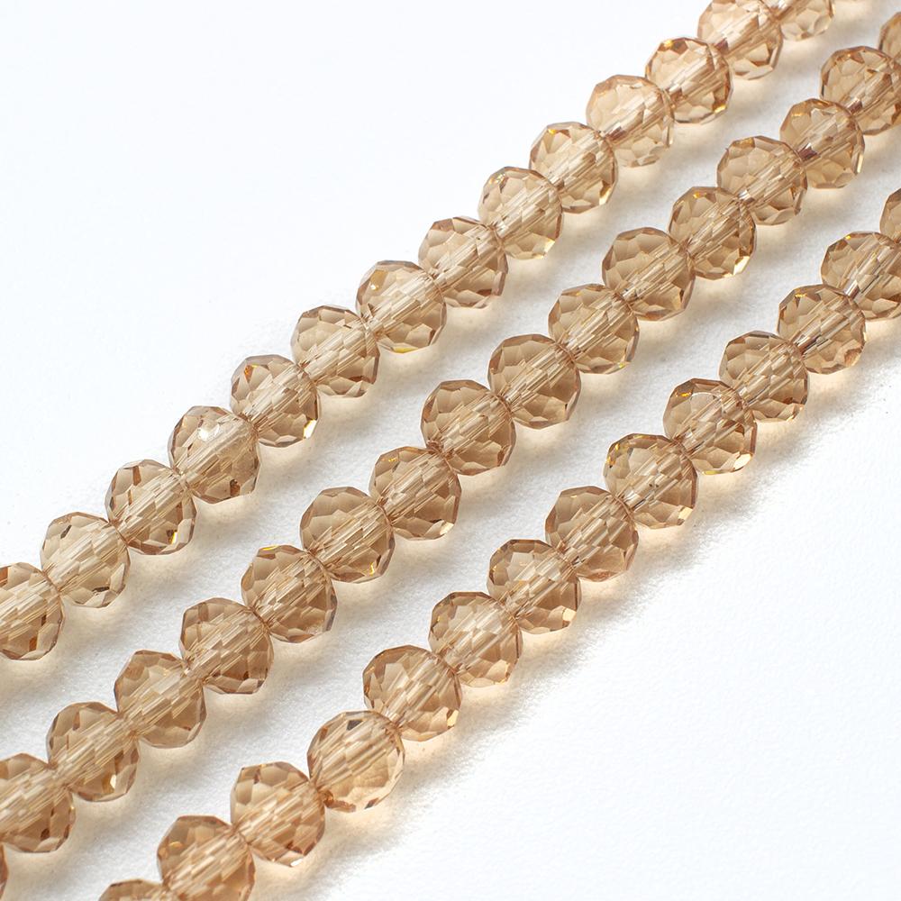 Crystal Rondelle 3x4mm - Champagne 130pcs