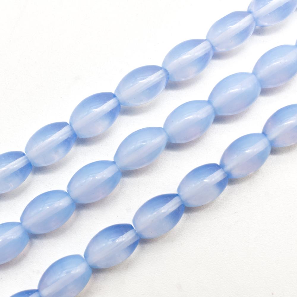 Opal Blue Small Rice - 12mm