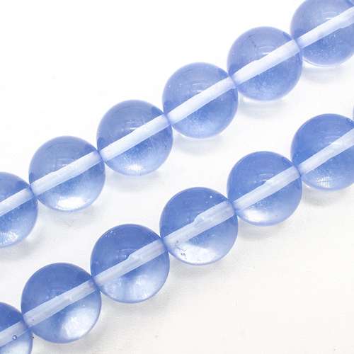 Opal Clear Blue Round - 14mm
