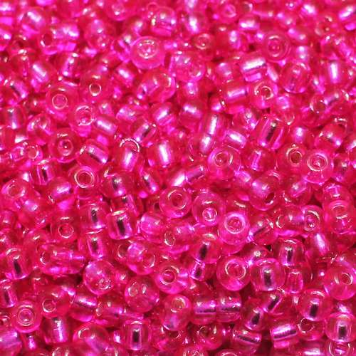 size 6 FGB glass seed beads flamingo — 50g pack, ideal for bead weaving, embroidery, and jewelry making