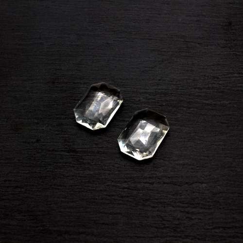 Glass Clear Small Rectangle 18x13mm
